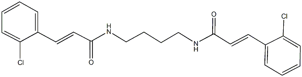 3-(2-chlorophenyl)-N-(4-{[3-(2-chlorophenyl)acryloyl]amino}butyl)acrylamide Structure
