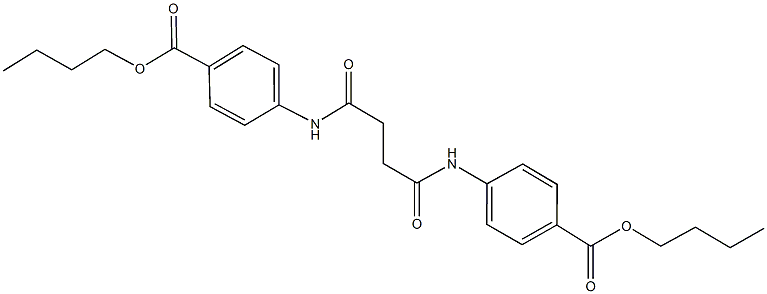 butyl 4-({4-[4-(butoxycarbonyl)anilino]-4-oxobutanoyl}amino)benzoate Structure