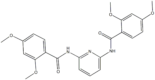 N-{6-[(2,4-dimethoxybenzoyl)amino]-2-pyridinyl}-2,4-dimethoxybenzamide 구조식 이미지