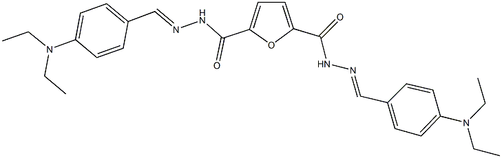 N'~2~,N'~5~-bis[4-(diethylamino)benzylidene]-2,5-furandicarbohydrazide Structure