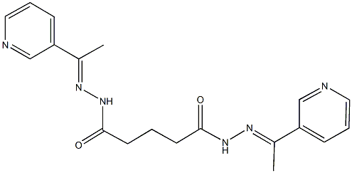 N'~1~,N'~5~-bis[1-(3-pyridinyl)ethylidene]pentanedihydrazide Structure