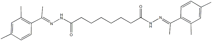 N'~1~,N'~8~-bis[1-(2,4-dimethylphenyl)ethylidene]octanedihydrazide 구조식 이미지