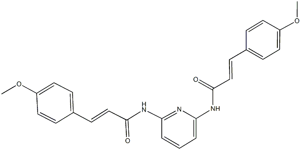 3-(4-methoxyphenyl)-N-(6-{[3-(4-methoxyphenyl)acryloyl]amino}-2-pyridinyl)acrylamide Structure