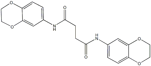 N~1~,N~4~-di(2,3-dihydro-1,4-benzodioxin-6-yl)succinamide Structure