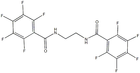 2,3,4,5,6-pentafluoro-N-{2-[(2,3,4,5,6-pentafluorobenzoyl)amino]ethyl}benzamide Structure