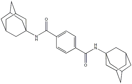 N~1~,N~4~-di(1-adamantyl)terephthalamide Structure