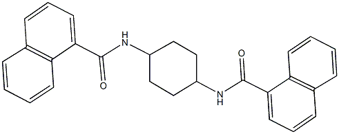 N-[4-(1-naphthoylamino)cyclohexyl]-1-naphthamide Structure