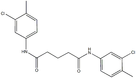 N~1~,N~5~-bis(3-chloro-4-methylphenyl)pentanediamide Structure