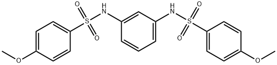 4-methoxy-N-(3-{[(4-methoxyphenyl)sulfonyl]amino}phenyl)benzenesulfonamide 구조식 이미지