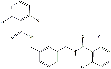 2,6-dichloro-N-(3-{[(2,6-dichlorobenzoyl)amino]methyl}benzyl)benzamide 구조식 이미지