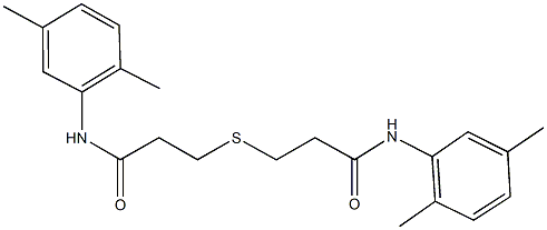 3-{[3-(2,5-dimethylanilino)-3-oxopropyl]sulfanyl}-N-(2,5-dimethylphenyl)propanamide Structure