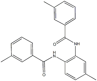 3-methyl-N-{5-methyl-2-[(3-methylbenzoyl)amino]phenyl}benzamide Structure