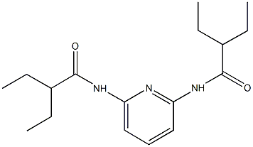 2-ethyl-N-{6-[(2-ethylbutanoyl)amino]-2-pyridinyl}butanamide 구조식 이미지