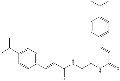 3-(4-isopropylphenyl)-N-(2-{[3-(4-isopropylphenyl)acryloyl]amino}ethyl)acrylamide Structure