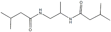 3-methyl-N-{2-[(3-methylbutanoyl)amino]propyl}butanamide Structure