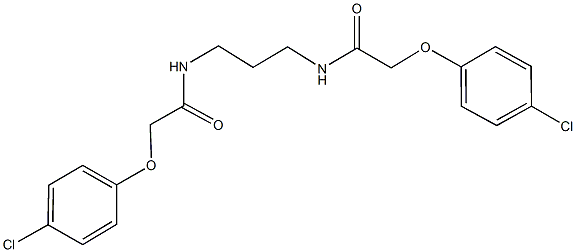 2-(4-chlorophenoxy)-N-(3-{[(4-chlorophenoxy)acetyl]amino}propyl)acetamide Structure