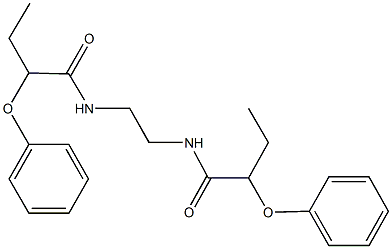 2-phenoxy-N-{2-[(2-phenoxybutanoyl)amino]ethyl}butanamide Structure