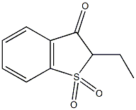 2-ethyl-1-benzothiophen-3(2H)-one 1,1-dioxide 구조식 이미지