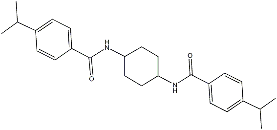 4-isopropyl-N-{4-[(4-isopropylbenzoyl)amino]cyclohexyl}benzamide 구조식 이미지