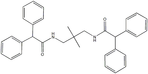 N-{3-[(diphenylacetyl)amino]-2,2-dimethylpropyl}-2,2-diphenylacetamide 구조식 이미지