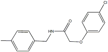 2-(4-chlorophenoxy)-N-(4-methylbenzyl)acetamide Structure
