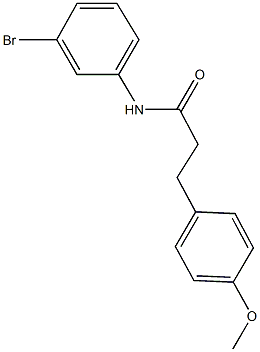 N-(3-bromophenyl)-3-(4-methoxyphenyl)propanamide Structure