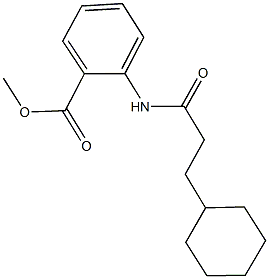methyl 2-[(3-cyclohexylpropanoyl)amino]benzoate 구조식 이미지