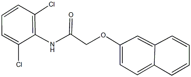 N-(2,6-dichlorophenyl)-2-(2-naphthyloxy)acetamide Structure