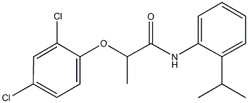2-(2,4-dichlorophenoxy)-N-(2-isopropylphenyl)propanamide 구조식 이미지