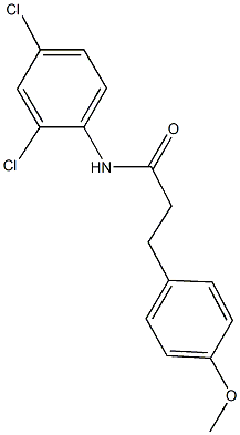 N-(2,4-dichlorophenyl)-3-(4-methoxyphenyl)propanamide 구조식 이미지