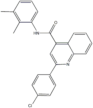 2-(4-chlorophenyl)-N-(2,3-dimethylphenyl)-4-quinolinecarboxamide 구조식 이미지