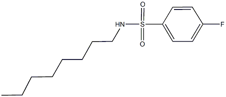 4-fluoro-N-octylbenzenesulfonamide Structure