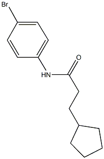 N-(4-bromophenyl)-3-cyclopentylpropanamide 구조식 이미지