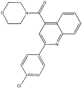 2-(4-chlorophenyl)-4-(4-morpholinylcarbonyl)quinoline Structure