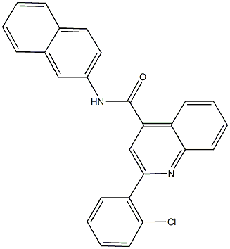 2-(2-chlorophenyl)-N-(2-naphthyl)-4-quinolinecarboxamide Structure