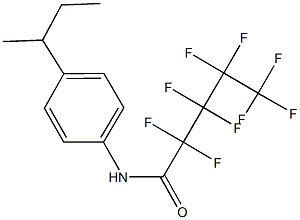 N-(4-sec-butylphenyl)-2,2,3,3,4,4,5,5,5-nonafluoropentanamide Structure