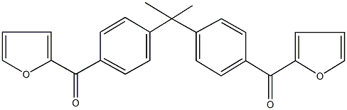 (4-{1-[4-(2-furoyl)phenyl]-1-methylethyl}phenyl)(2-furyl)methanone Structure