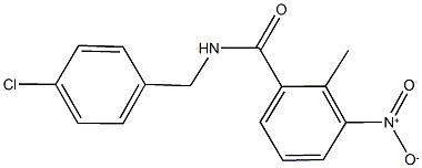 N-(4-chlorobenzyl)-3-nitro-2-methylbenzamide Structure