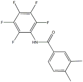 3,4-dimethyl-N-(2,3,4,5,6-pentafluorophenyl)benzamide Structure