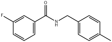 3-fluoro-N-(4-methylbenzyl)benzamide 구조식 이미지