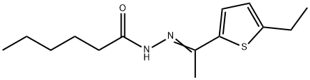 N'-[1-(5-ethyl-2-thienyl)ethylidene]hexanohydrazide 구조식 이미지