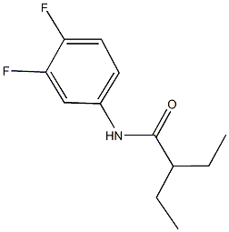 N-(3,4-difluorophenyl)-2-ethylbutanamide 구조식 이미지