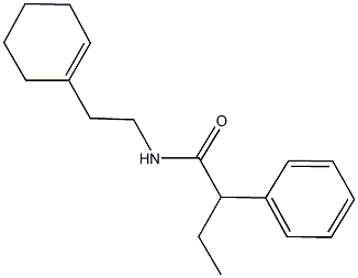 N-[2-(1-cyclohexen-1-yl)ethyl]-2-phenylbutanamide Structure