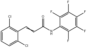 3-(2,6-dichlorophenyl)-N-(2,3,4,5,6-pentafluorophenyl)acrylamide Structure