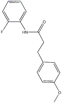 N-(2-fluorophenyl)-3-(4-methoxyphenyl)propanamide 구조식 이미지