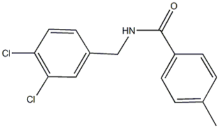 N-(3,4-dichlorobenzyl)-4-methylbenzamide 구조식 이미지