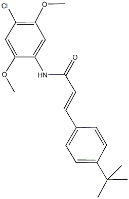 3-(4-tert-butylphenyl)-N-(4-chloro-2,5-dimethoxyphenyl)acrylamide 구조식 이미지