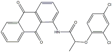 2-(2,4-dichlorophenoxy)-N-(9,10-dioxo-9,10-dihydro-1-anthracenyl)propanamide 구조식 이미지