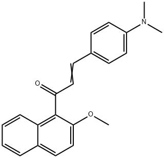3-[4-(dimethylamino)phenyl]-1-(2-methoxy-1-naphthyl)-2-propen-1-one Structure