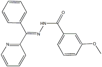 3-methoxy-N'-[phenyl(2-pyridinyl)methylene]benzohydrazide Structure
